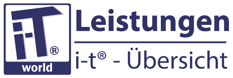 i-t.world -Übersicht der Dienstleistungen und Angebote von i-t®