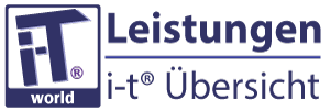 i-t.world -Übersicht der Dienstleistungen und Angebote von i-t®